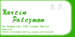 martin polczman business card